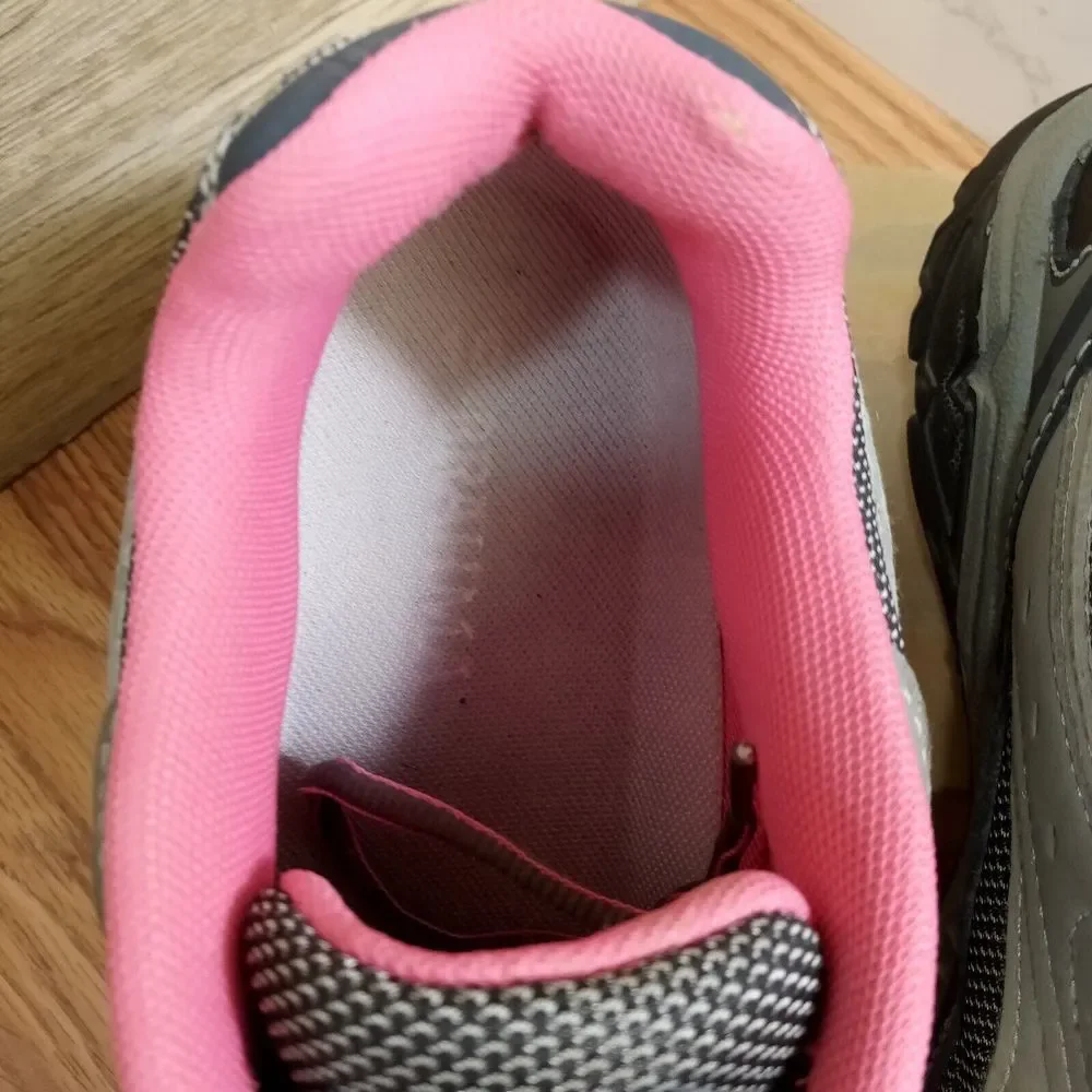 Brahma Steel Toe Womens Sz 10 EU 42 Gray Pink Sarah St. Work Shoe ASTM F 2413-11